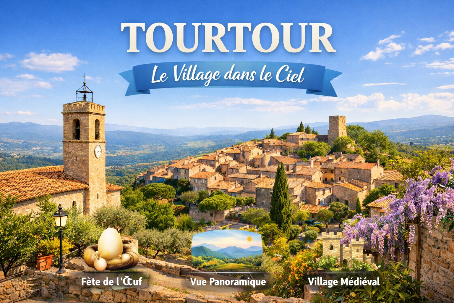 Tourtour le village dans le ciel