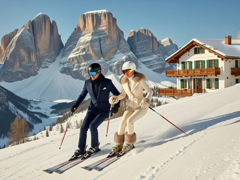 Jet-set internationale à Cortina d’Ampezzo années 1950