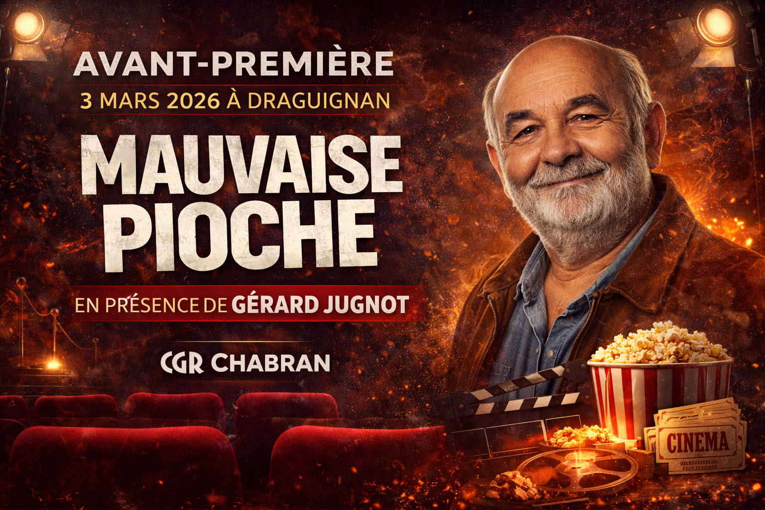Avant-première Mauvaise pioche au CGR Draguignan