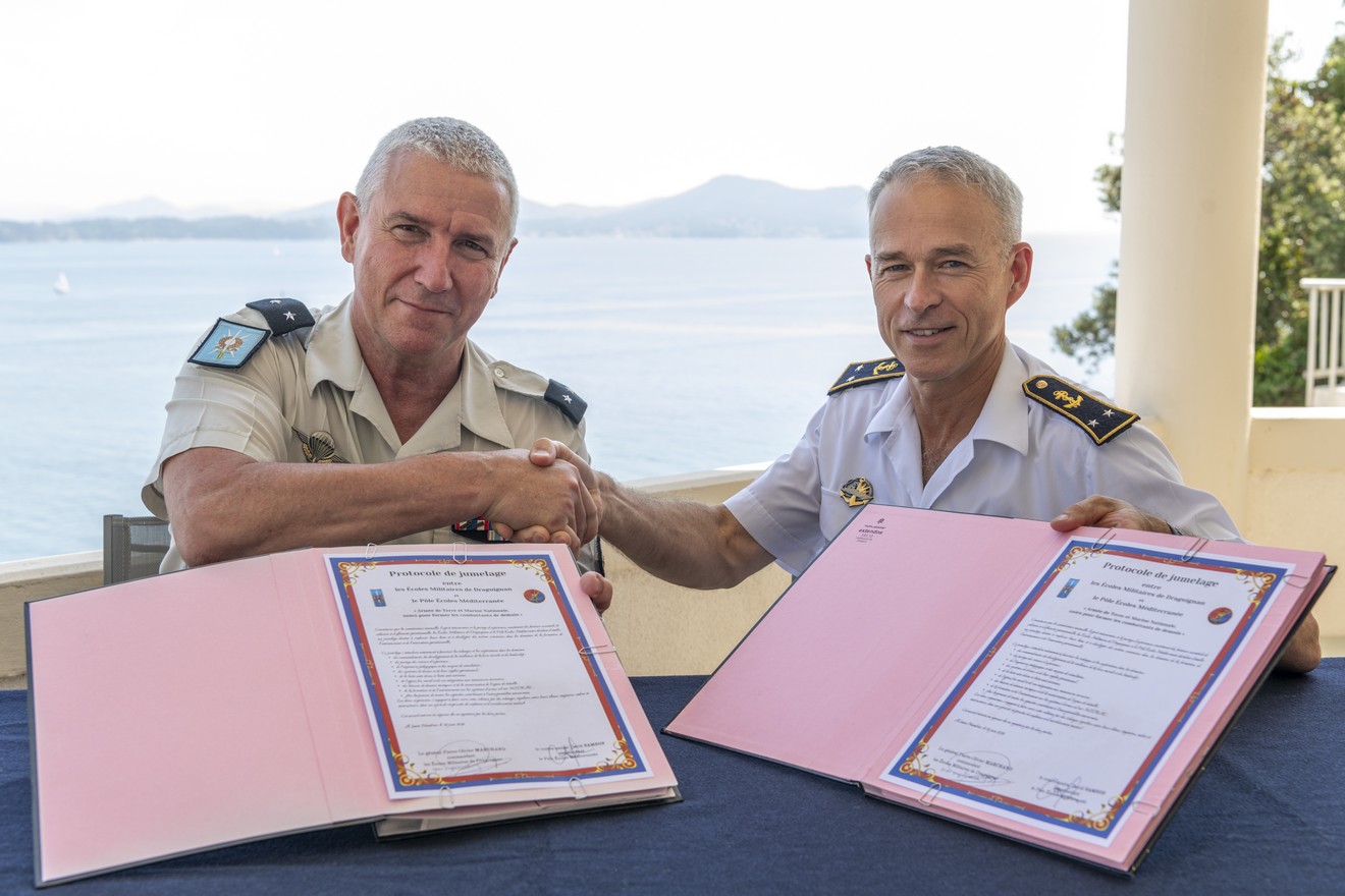 Jumelage des écoles militaires de Draguignan avec le pôle écoles Méditerranée